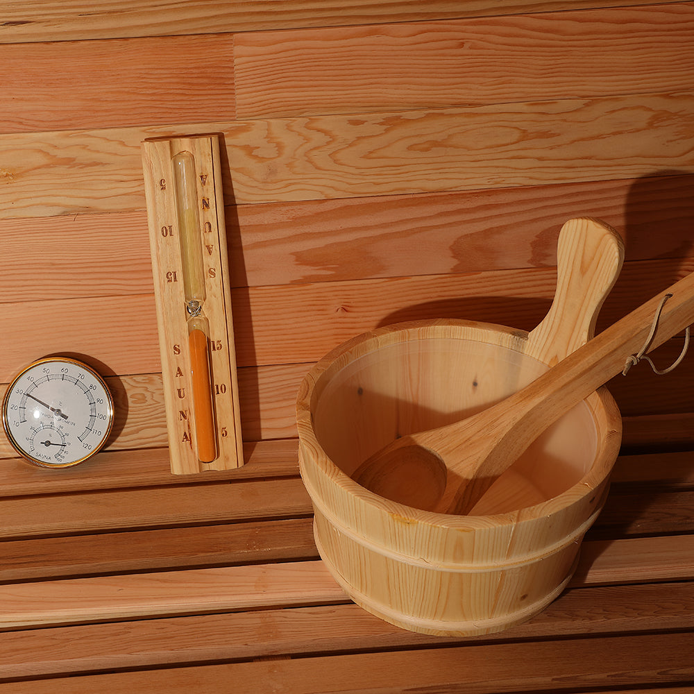 Panoramic View Window Barrel Sauna
